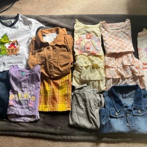 Variety of Little girl outfits sizes 10-12-14